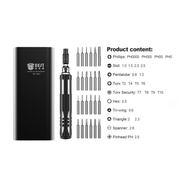 BEST set κατσαβιδιών ακριβείας BST-8931, 24 τεμάχια - Σύγκριση Προϊόντων