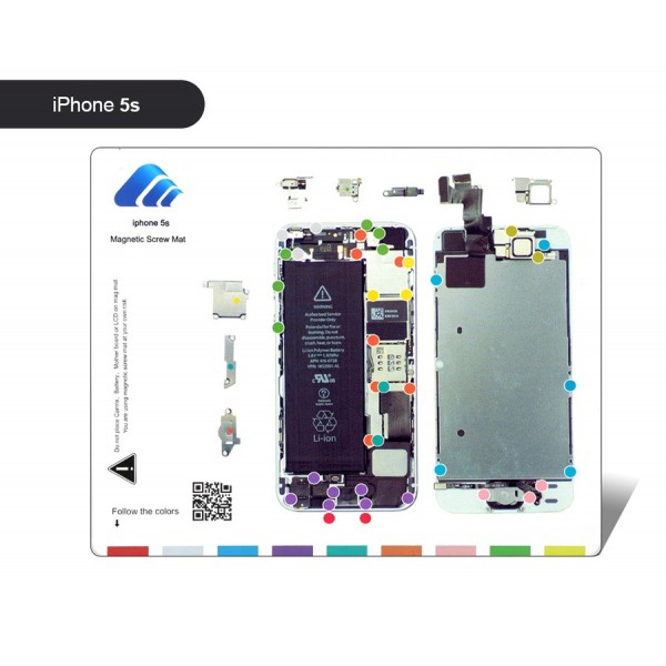 BEST Μαγνητικό υπόστρωμα διαχείρισης βιδών BST-111-IP5S, για iPhone 5S - BEST