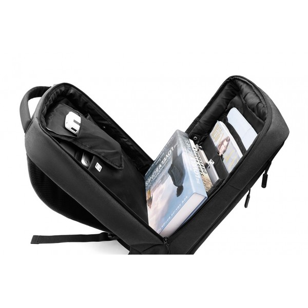 ARCTIC HUNTER τσάντα πλάτης 1701 με θήκη laptop 15.6", USB, 17L, μαύρη - Σπίτι & Gadgets