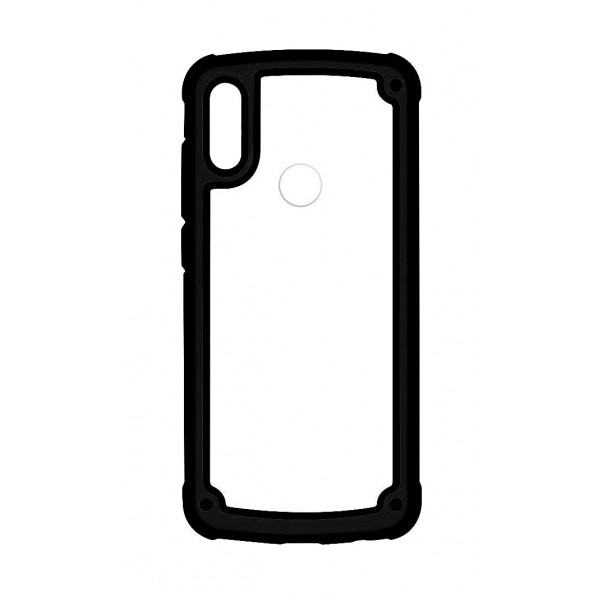 POWERTECH Θήκη Frame PC & TPU MOB-1331 για Samsung Galaxy A40, μαύρη - Powertech