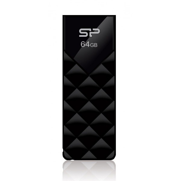 SILICON POWER USB Flash Ultima U03, 64GB, USB 2.0, μαύρο - Silicon Power