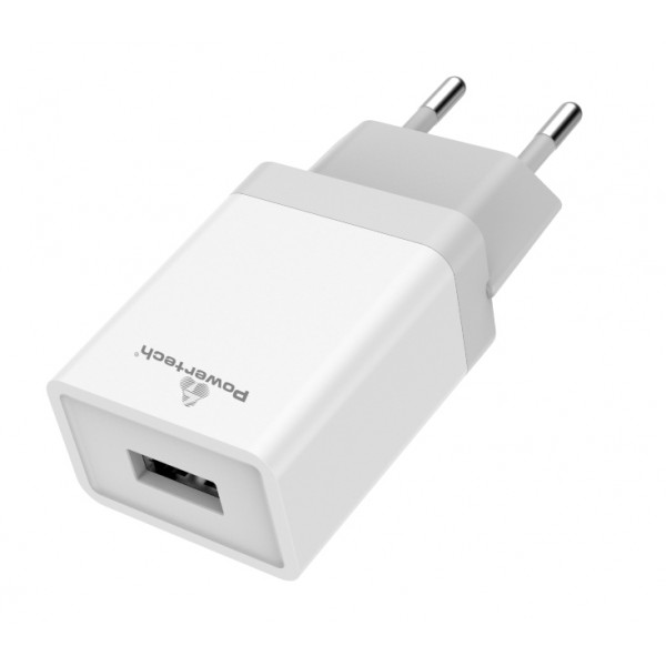 POWERTECH φορτιστής τοίχου PT-759, USB, 1A, λευκός - Φορτιστές Κινητών