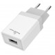 POWERTECH φορτιστής τοίχου PT-759, USB, 1A, λευκός