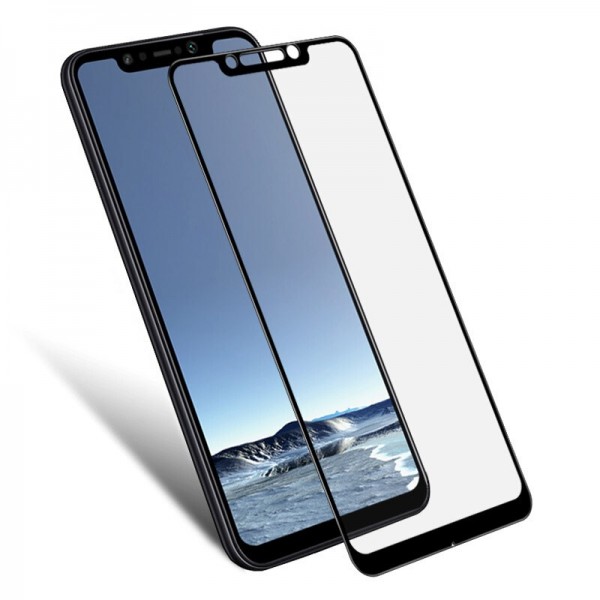 POWERTECH Tempered Glass 5D Full Glue για Pocophone F1 Qualcomm, μαύρο - Powertech