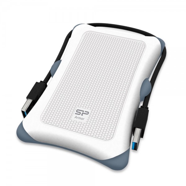SILICON POWER εξωτερικός HDD Armor A30, 2TB, USB 3.2, λευκός - Σκληροί Δίσκοι