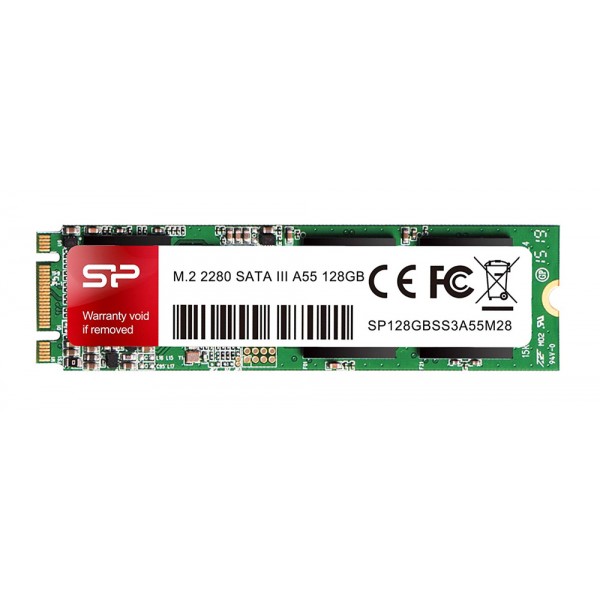 SILICON POWER SSD A55, 128GB, M.2 2280, SATA III, 560-530MB/s - SSD Δίσκοι
