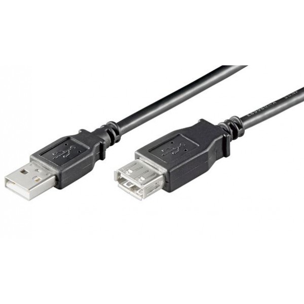 GOOBAY καλώδιο προέκτασης USB 93599, αρσενικό σε θηλυκό, 1.8m, μαύρο - USB