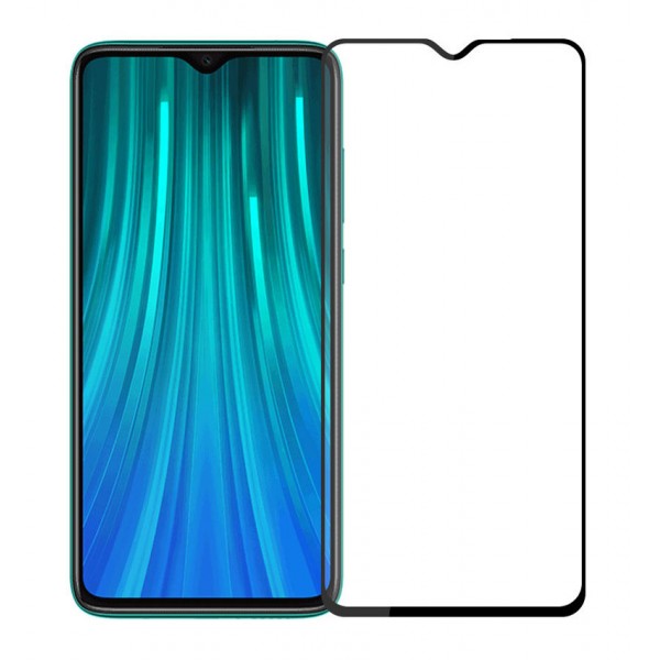 POWERTECH Tempered Glass 5D, Full Glue, Xiaomi Redmi Note 8 Pro, μαύρο - Tempered Glass