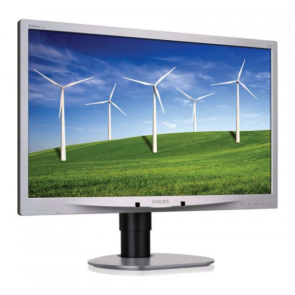 PHILIPS used οθόνη 241B4 LED, 24" 1920x1080 VGA/DVI/DisplayPort, Grade B - Used Οθόνες PC