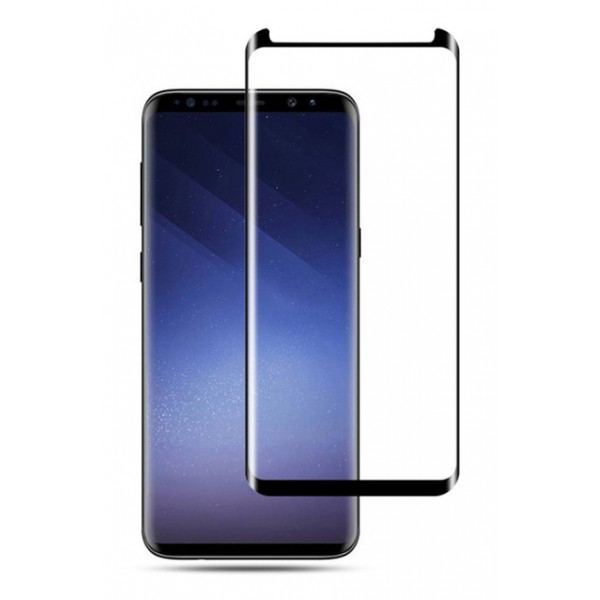 POWERTECH Tempered Glass 3D TGC-0076 Samsung S8 Plus, Full glue, μαύρο - Tempered Glass