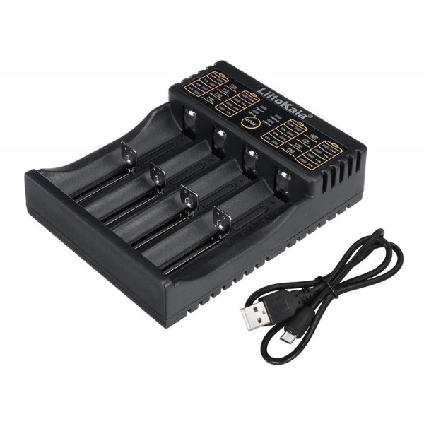 LIITOKALA φορτιστής LII-402 για μπαταρίες NiMH/CD, Li-Ion, IMR, 4 slots - Φορτιστές Μπαταριών