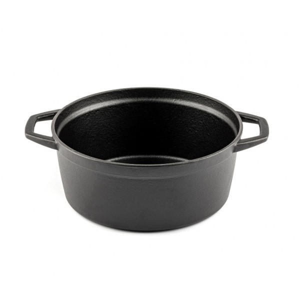 Μαντεμένια Κατσαρόλα Βαθιά Hosse, Black Onyx, Ф24 - Hosse-Kitchen