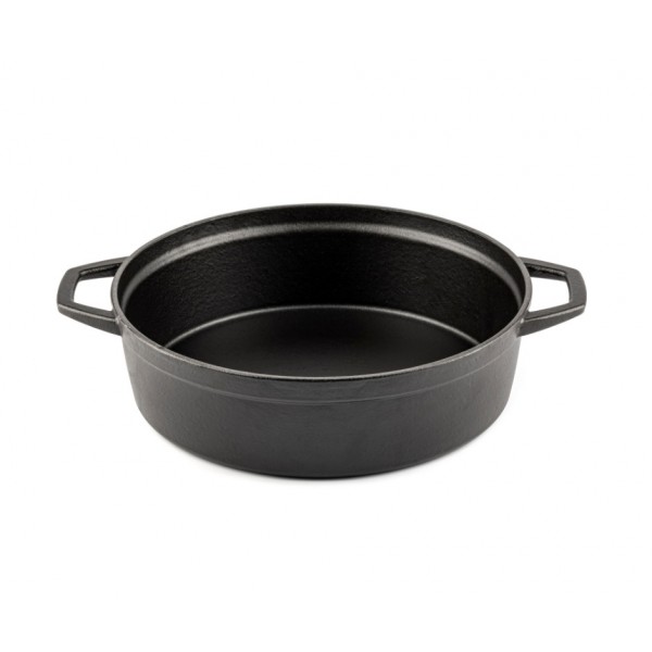 Μαντεμένια Κατσαρόλα Ρηχή Hosse, Black Onyx, Ф26 - Σπίτι & Gadgets