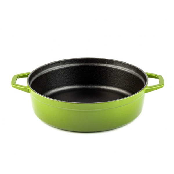 Μαντεμένια Κατσαρόλα Ρηχή Hosse, Bamboo, Ф28 - Hosse-Kitchen