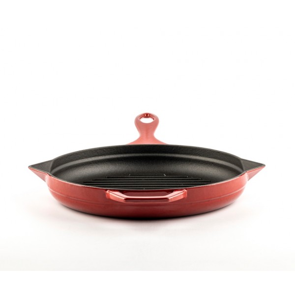 Μαντεμένιο Τηγάνι Γκριλ Εμαγιέ Hosse, Rubin, Ф24cm | Μαντεμένια Σχαροτήγανα Μαντεμένιο Τηγάνι Γκριλ Εμαγιέ Hosse, Rubin, Ф24cm | Μαντεμένια Σχαροτήγανα | Μαντεμένια Τηγάνια |