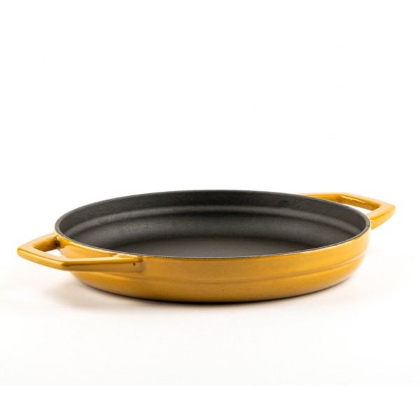 Μαντεμένιο Τηγάνι Εμαγιέ με 2 Λαβές Hosse, Dijon, Ф22cm - Hosse-Kitchen