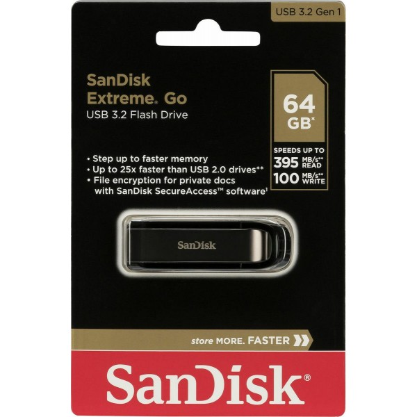 SanDisk Extreme Go 64GB USB 3.2 SDCZ810-064G-G46 - Εξαρτήματα-Αναβάθμιση