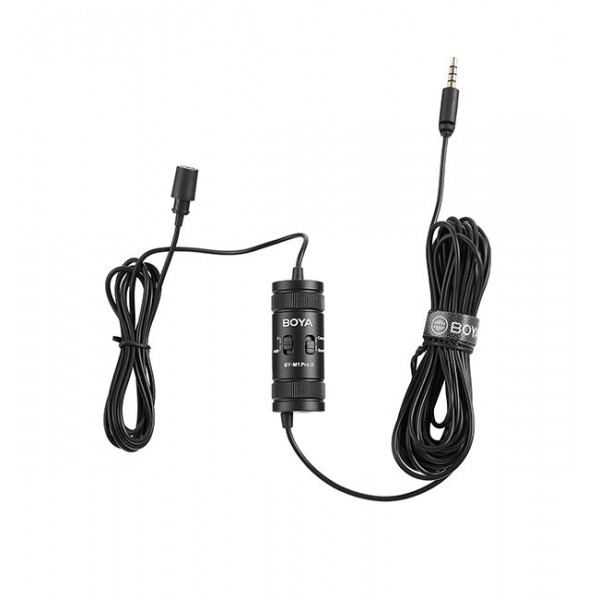 BOYA BY-M1 Pro II wired mic Professional lavalier mic - jack 6m cable Camera Smartphone Tablet - BOYA