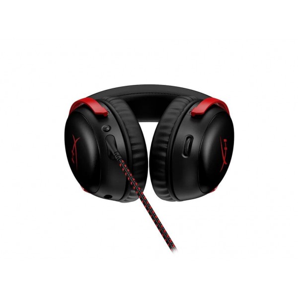 HyperX Cloud III Over Ear Gaming Headset με σύνδεση 3.5mm / USB Μαύρο / Κόκκινο - Earbuds|Gaming Peripherals