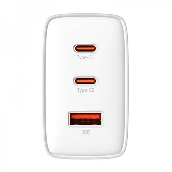 Baseus Φορτιστής Χωρίς Καλώδιο με Θύρα USB-A και 2 Θύρες USB-C 65W Power Delivery / Quick Charge 3.0 Λευκός (Cube Pro) |  |  |