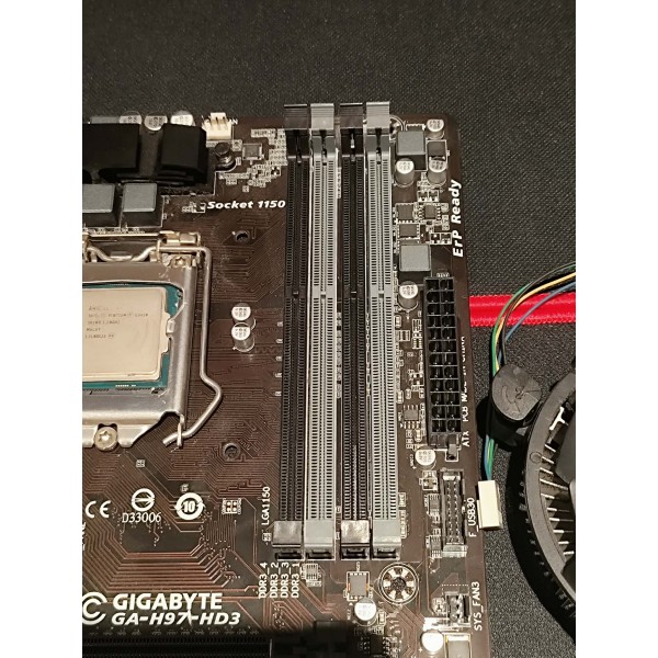 Μεταχειρισμένη Μητρική Gigabyte GA-H97-HD3 LGA1150 DDR3 ATX με Intel Pentium G3420, no I/O Shield | Μεταχειρισμένες Μητρικές | Μεταχειρισμένα και refurbished |