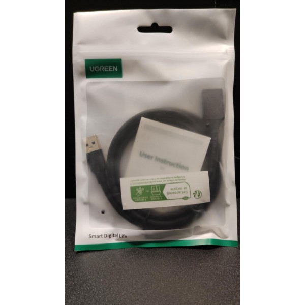 Καλώδιο επέκτασης Ugreen USB 3.0, USB-A male σε USB-A female 1m (10368) - UGREEN