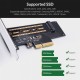 ORICO κάρτα επέκτασης PCI-e x4 σε NVMe M.2 M-key PSM2 | Κάρτες Επέκτασης PCI κ.α | PC & Αναβάθμιση |