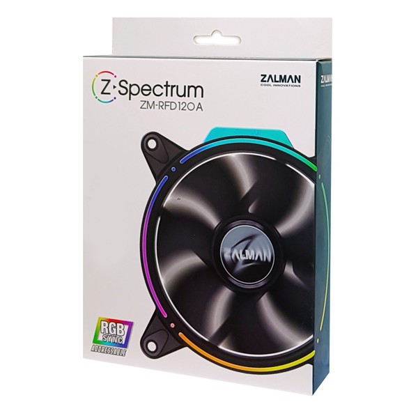 ZALMAN LED ανεμιστήρας ZM-RFD120A, 120mm, Double spectrum, RGB - 