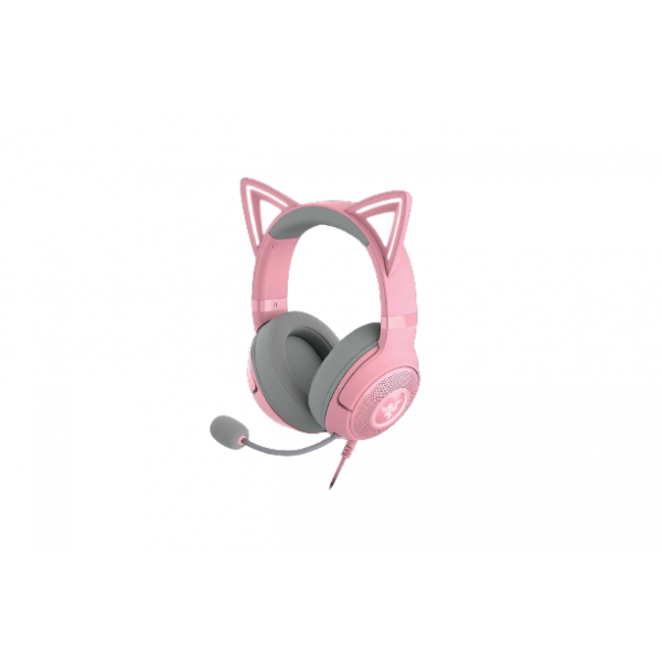 Razer KRAKEN KITTY V2 - Quartz - RGB - USB 7.1 Gaming Headset - Kitty Ears - PC / PS5 / SWITCH