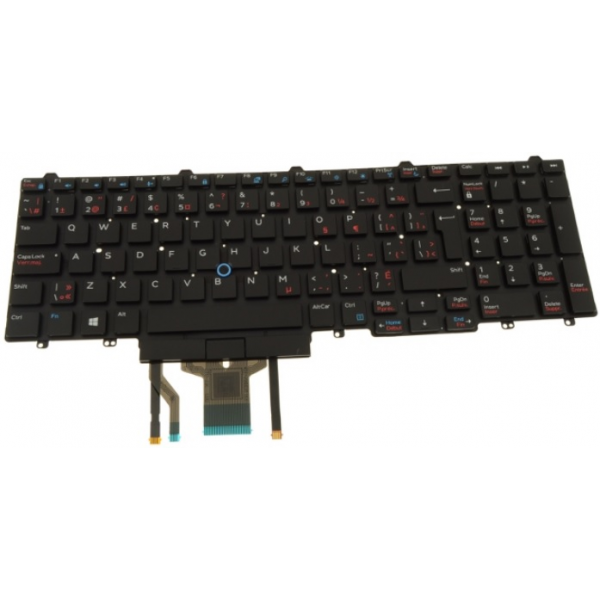 KB FOR NB DELL LATITUDE E5550 / PRECISION 15 (3510 / 7510) FRA-ENG BACKLIT - Ανταλλακτικά Laptops
