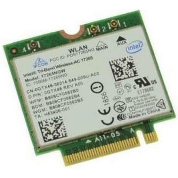INTEL WIRELESS CARD 17265 WLAN WIFI AC + BLUETOOTH 4.0 TRI BAND - Ανταλλακτικά Laptops