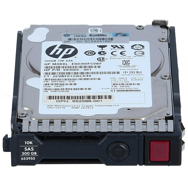 HDD HP 300GB SAS 6G 2.5" 10K - Used Server HDD