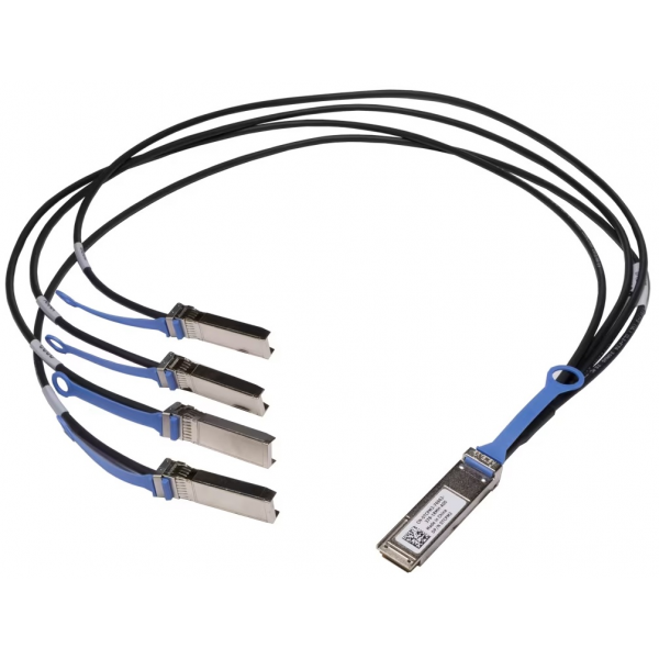 Cable Dell Networking DAC-QSFP-4SFP-10G-1M 40G QSFP+ to 4 x 10G SFP+ Passive Direct Attach Copper Breakout 1m QSFP-4SFP10G-CU1M NEW - Used Δικτυακά