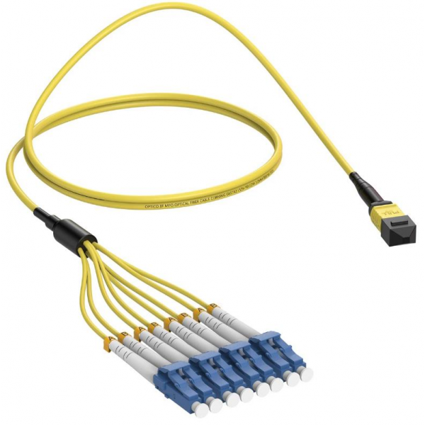 CABLE OPTICONX OM4 8 FIBER MTP(M)-LC 40G 10M NEW - Used Δικτυακά