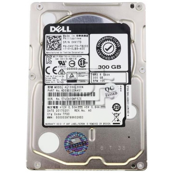 HDD DELL 300GB SAS 6G 2.5" 15K - Used Server HDD