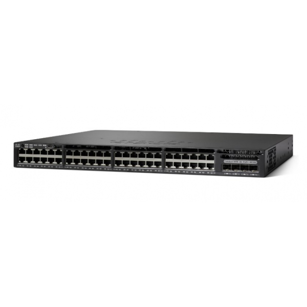 SWITCH CISCO Catalyst 3650 48-Ports Gigabit (4) 1G SFP POE+ /w 1xPSU (PWR-C2-640WAC) w/ Rkmnts - Used Δικτυακά