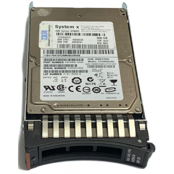 HDD IBM 300GB SAS 6G 2.5" 10K - Used Server HDD