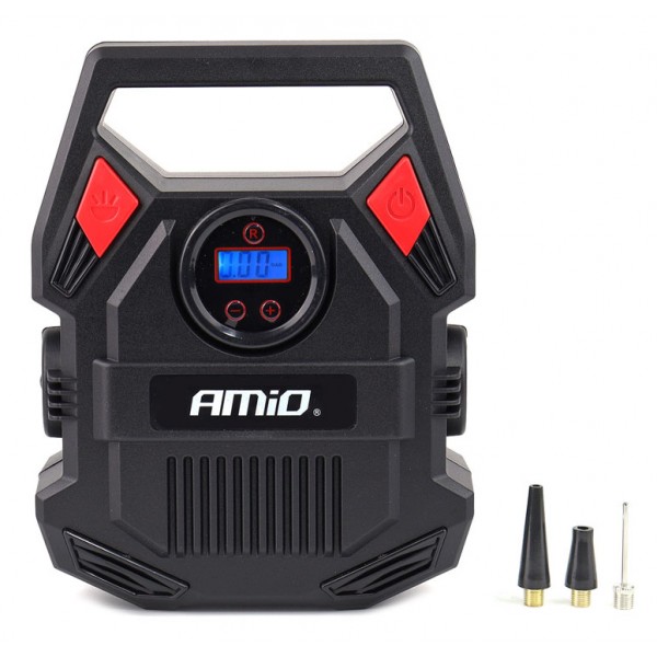 AMIO συμπιεστής αέρος αυτοκινήτου 02642, με LED, 12V, 150PSI/10bar - Σπίτι & Gadgets