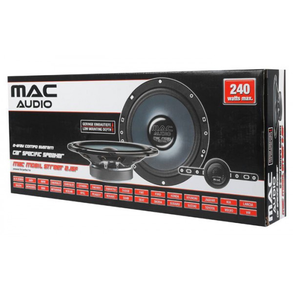 MAC AUDIO σετ ηχεία Mobil Street 2.16F, 6.5", 60W RMS, 2 δρόμων - MAC AUDIO
