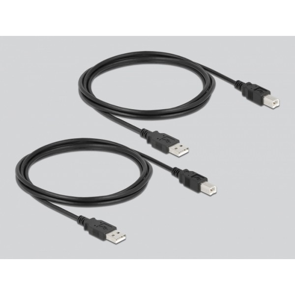 DELOCK USB 2.0 switch 11493, 4x USB Type B σε USB, με μαγνήτη, μαύρο