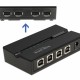 DELOCK USB 2.0 switch 11494, 4x USB Type B σε 4x USB, με μαγνήτη, μαύρο