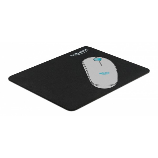 DELOCK mouse pad 12005, 22x18x0.2cm, μαύρο - Σύγκριση Προϊόντων