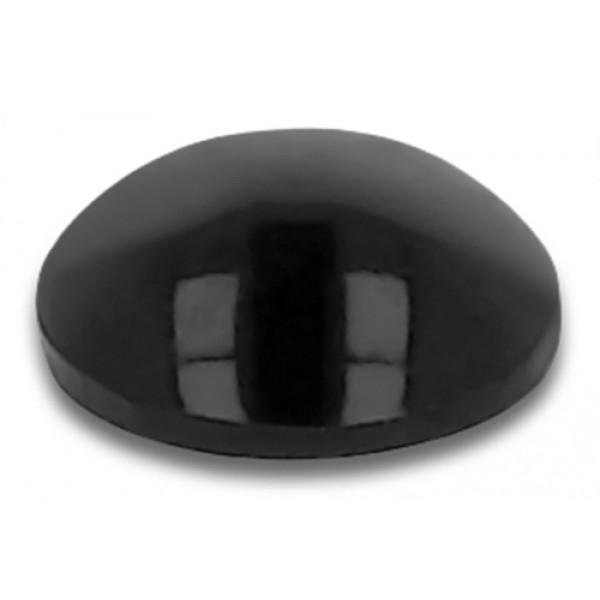 DELOCK Αυτοκόλλητη βάση προστασίας 18308, 3Μ, 8x3mm, μαύρη, 70τμχ