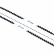 DELOCK reusable δεματικά καλωδίων 18969, 610x6.5mm, μαύρα, 10τμχ