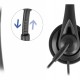 DELOCK headphones με μικρόφωνο 27179, stereo, USB, volume control, μαύρα