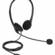 DELOCK headphones με μικρόφωνο 27179, stereo, USB, volume control, μαύρα