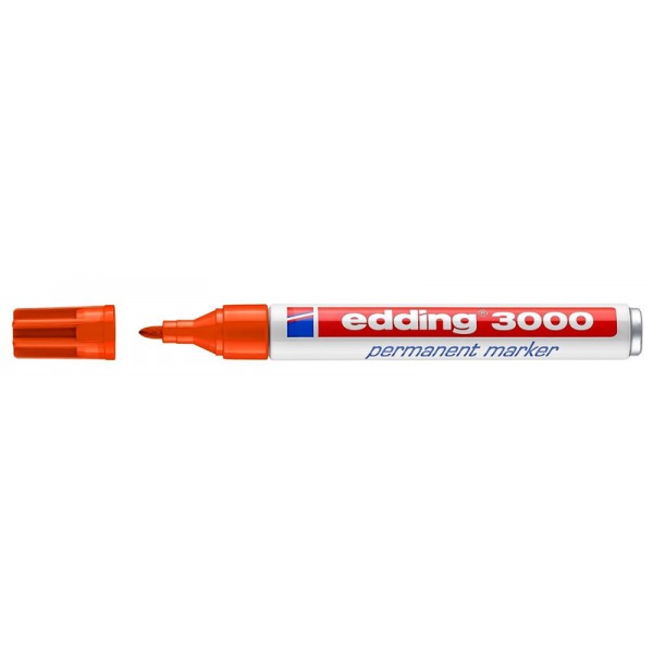 EDDING ανεξίτηλος μαρκαδόρος 3000, 1.5-3mm, επαναγεμιζόμενος, κόκκινος - EDDING