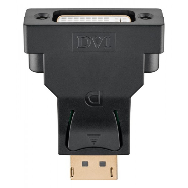 GOOBAY αντάπτορας DisplayPort σε DVI-D 1.1 51720, gold-plated, μαύρος - Εικόνα