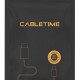 CABLETIME καλώδιο USB Type-C C160, PD 60W, 3Α, 1m, γκρι