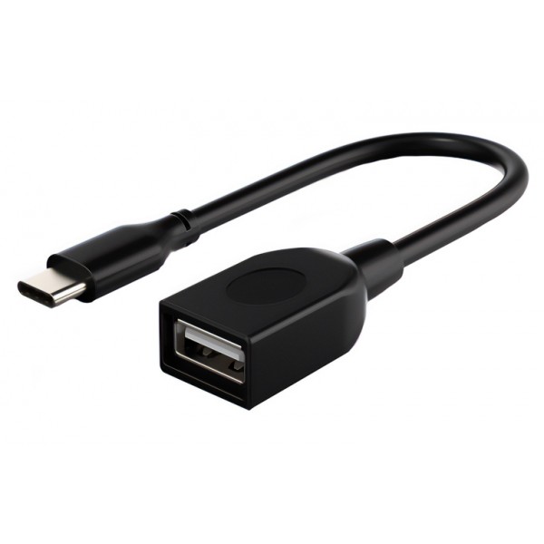 CABLETIME καλώδιο USB Type-C σε USB 2.0 CMAF2, 480Mbps, 0.15m, μαύρο - CABLETIME